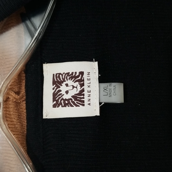 Anne Klein women's colorblock shawl-collar cardigan size L/XL - Picture 5 of 7